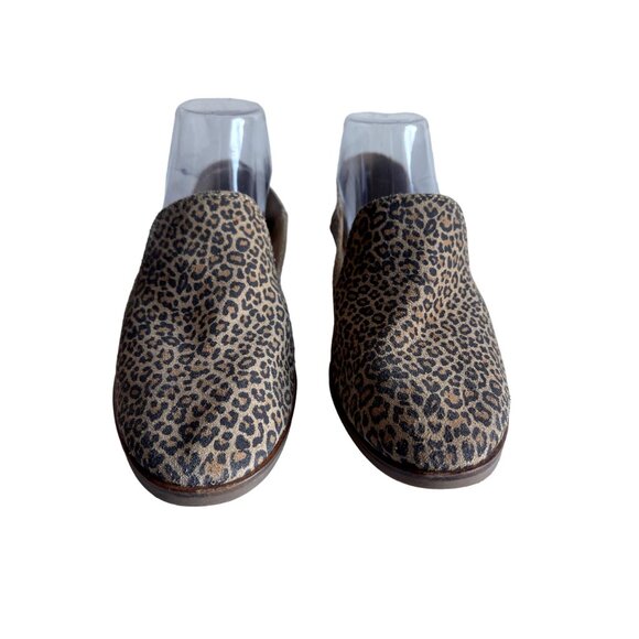 Lucky Brand Cahill Leopard Print Flats Size 8 Leather Cheetah Animal Print - Picture 3 of 6